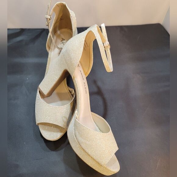 BRAND NEW ANNE KLEIN PEEP TOE BLOCK STILETTOS SANDAL - Picture 6 of 12